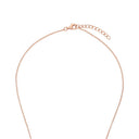 AMOR Halskette Damen, 925 Silber rosé vergoldet, Motiv Herz, Zirkonia weiß, Verschluss