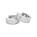 AMOR women's hoop earrings, stainless steel, view 4