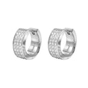 AMOR women's hoop earrings, stainless steel, view 5