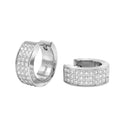 AMOR women's hoop earrings, stainless steel, main image