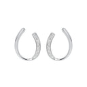 AMOR Ohrring (Ohrstecker) Damen, Edelstahl, Zirkonia weiß, Ansicht 3
