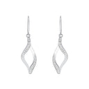AMOR Ohrring (Ohrhänger) Damen, Edelstahl, Zirkonia weiß, Ansicht 2
