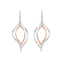 AMOR Ohrring (Ohrhänger) Damen, Edelstahl IP silber rosé, Ansicht 3