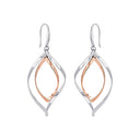 AMOR Ohrring (Ohrhänger) Damen, Edelstahl IP silber rosé, Ansicht 4
