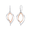 AMOR Ohrring (Ohrhänger) Damen, Edelstahl IP silber rosé, Hauptbild