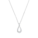 AMOR Halskette Damen, Edelstahl, Zirkonia weiß, Hauptbild