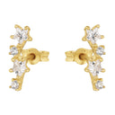 AMOR Ohrring (Ohrstecker) Damen, 375 Gold, Motiv Stern, Zirkonia weiß, Ansicht 4
