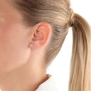 AMOR Ohrring (Ohrstecker) Damen, 375 Gold, Motiv Stern, Zirkonia weiß, Ansicht 2