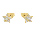 AMOR Ohrring (Ohrstecker) Damen, 375 Gold, Motiv Stern, Zirkonia weiß, Ansicht 4