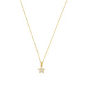 AMOR Halskette Damen, 375 Gold, Motiv Stern, Preciosa weiß, Hauptbild