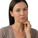 AMOR women's necklace, 375 gold, worn by model