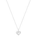 AMOR women's necklace, rhodium-plated 925 sterling silver, main image