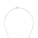 AMOR women's necklace, rhodium-plated 925 sterling silver, clasp