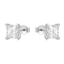 AMOR women's stud earrings, rhodium-plated 925 sterling silver, view 5