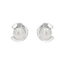 AMOR Ohrring (Ohrstecker) Damen, 925 Silber rhodiniert, Zirkonia weiß, Ansicht 3