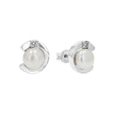 AMOR Ohrring (Ohrstecker) Damen, 925 Silber rhodiniert, Zirkonia weiß, Hauptbild