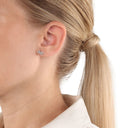 AMOR Ohrring (Ohrstecker) Damen, 925 Silber rhodiniert, Ansicht 2