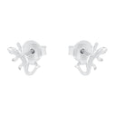 AMOR Ohrring (Ohrstecker) Damen, 925 Silber rhodiniert, Ansicht 4