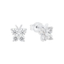 AMOR Ohrring (Ohrstecker) Damen, 925 Silber rhodiniert, Motiv Schmetterling, Zirkonia weiß, Hauptbild