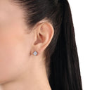 AMOR Ohrring (Ohrstecker) Damen, 925 Silber rhodiniert, Ansicht 2