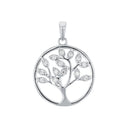 AMOR Anhänger (Halskette) Damen, 925 Silber rhodiniert, Motiv Lebensbaum, Zirkonia weiß, Hauptbild
