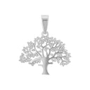 AMOR Anhänger (Halskette) Damen, 925 Silber rhodiniert, Motiv Lebensbaum, Rückseite