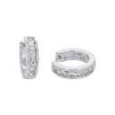 AMOR Ohrring (Creolen) Damen, 925 Silber rhodiniert, Zirkonia weiß, Hauptbild