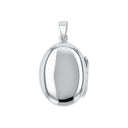 AMOR Anhänger (Medaillon) Damen, 925 Silber rhodiniert, Rückseite