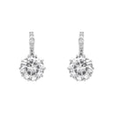 AMOR Ohrring (Creolen) Damen, 925 Silber rhodiniert, Zirkonia weiß, Ansicht 3