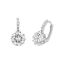 AMOR Ohrring (Creolen) Damen, 925 Silber rhodiniert, Zirkonia weiß, Hauptbild