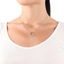 AMOR Anhänger (Halskette) Damen, 925 Silber rhodiniert, Motiv Herz, Zirkonia weiß, Ansicht 2
