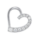 AMOR Anhänger (Halskette) Damen, 925 Silber rhodiniert, Motiv Herz, Zirkonia weiß, Hauptbild