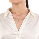 AMOR Anhänger (Halskette) Damen, 925 Silber rhodiniert, Motiv Hamsa Hand, Zirkonia weiß, Ansicht 2