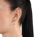 AMOR Ohrring (Creolen) Damen, 375 Gold teil-rhodiniert, Ansicht 2