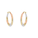 AMOR Ohrring (Creolen) Damen, 375 Gold teil-rhodiniert, Ansicht 3