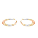 AMOR Ohrring (Creolen) Damen, 375 Gold teil-rhodiniert, Ansicht 4