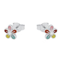 PRINZESSIN LILLIFEE girls' flower stud earrings in 925 sterling silver