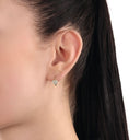 AMOR Ohrring (Creolen) Damen, 375 Gold, Motiv Herz, Ansicht 2