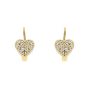 AMOR Ohrring (Creolen) Damen, 375 Gold, Motiv Herz, Ansicht 3