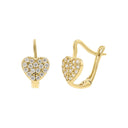 AMOR Ohrring (Creolen) Damen, 375 Gold, Motiv Herz, Hauptbild