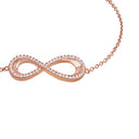 AMOR Armband Damen, 925 Silber rosé vergoldet, Motiv Infinity, Zirkonia weiß, Ansicht 3
