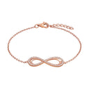 AMOR Armband Damen, 925 Silber rosé vergoldet, Motiv Infinity, Zirkonia weiß, Hauptbild