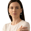 AMOR Ohrring (Creolen) Women, 925 Silber rhodiniert, am Model