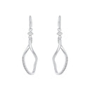 AMOR Ohrring (Ohrhänger) Damen, 925 Silber rhodiniert, Zirkonia weiß, Ansicht 3