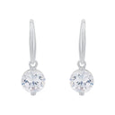 AMOR Ohrring (Ohrhänger) Damen, 925 Silber rhodiniert, Zirkonia weiß, Ansicht 3