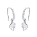 AMOR Ohrring (Ohrhänger) Damen, 925 Silber rhodiniert, Zirkonia weiß, Ansicht 4