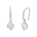 AMOR Ohrring (Ohrhänger) Damen, 925 Silber rhodiniert, Zirkonia weiß, Hauptbild