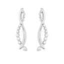 AMOR Ohrring (Ohrhänger) Damen, 925 Silber rhodiniert, Zirkonia weiß, Ansicht 3