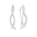 AMOR Ohrring (Ohrhänger) Damen, 925 Silber rhodiniert, Zirkonia weiß, Hauptbild