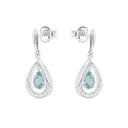 AMOR Ohrring (Ohrhänger) Damen, 925 Silber rhodiniert, Zirkonia weiß, Ansicht 4